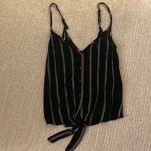 H&M Women’s Black and White striped tank